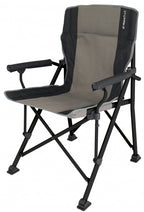 campingstoel Luca 89 x 53 x 53 cm staal grijs/zwart