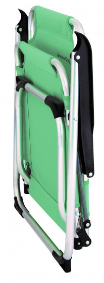 campingstoel Moita 90 x 55 cm aluminium lichtgroen