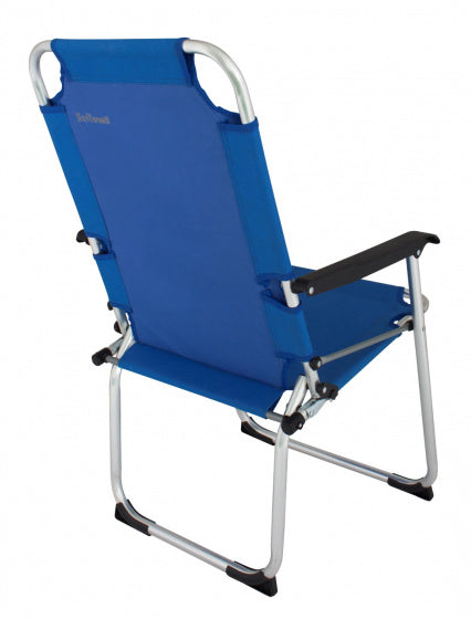 campingstoel Moita 90 x 55 cm aluminium blauw