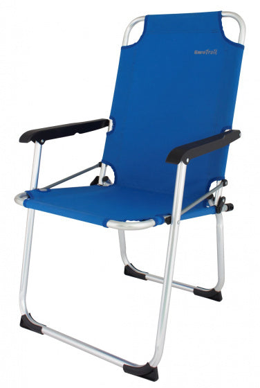 campingstoel Moita 90 x 55 cm aluminium blauw