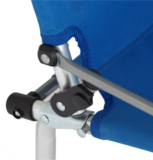 campingstoel Moita 90 x 55 cm aluminium blauw