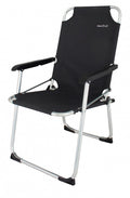 Eurotrail Campingstoel Moita 90 x 55 cm aluminium zwart