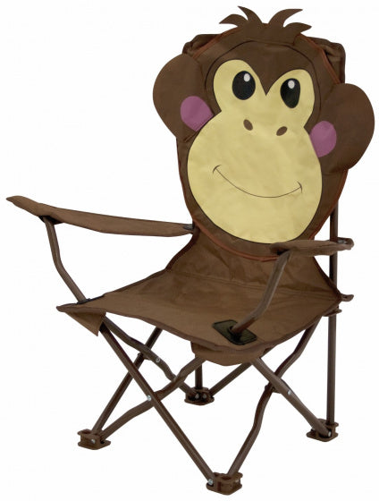 kinderstoel aap 60 x 26 cm polyester/staal junior bruin