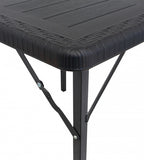 tafel Orly vierkant 77 x 77 x 69 cm staal zwart