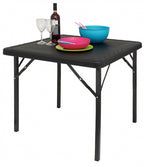 tafel Orly vierkant 77 x 77 x 69 cm staal zwart