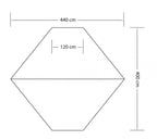 Eurotrail tarp 5 wing btc 440 x 400 cm