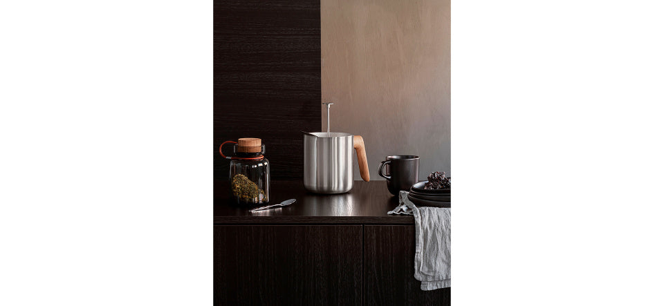 theecafetière Nordic Kitchen 1 liter RVS zilver