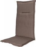 stoelkussen 120 x 50 cm katoen taupe