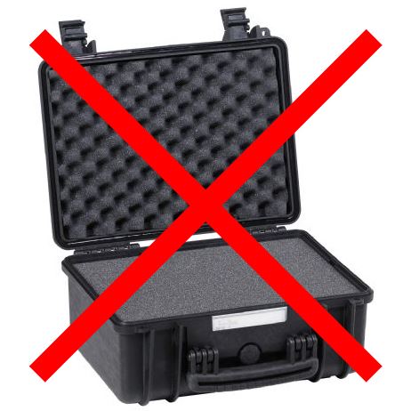Explorer Cases 3818 Zwart met Plukschuim