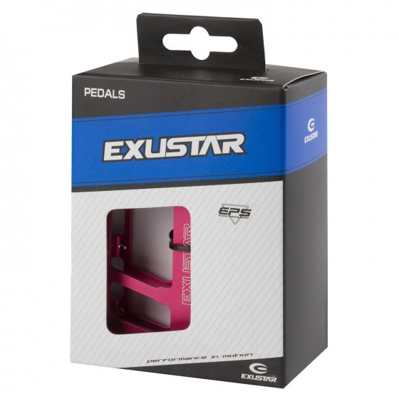 Exustar Platformpedalen Enduro 9 16 Inch donker roze per set