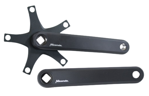 Miranda Crank 5-arm spider bcd 130 zwart