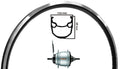Kgs achterwiel 28 inch (622) nexus 8 remnaaf zwart/zilver kaal