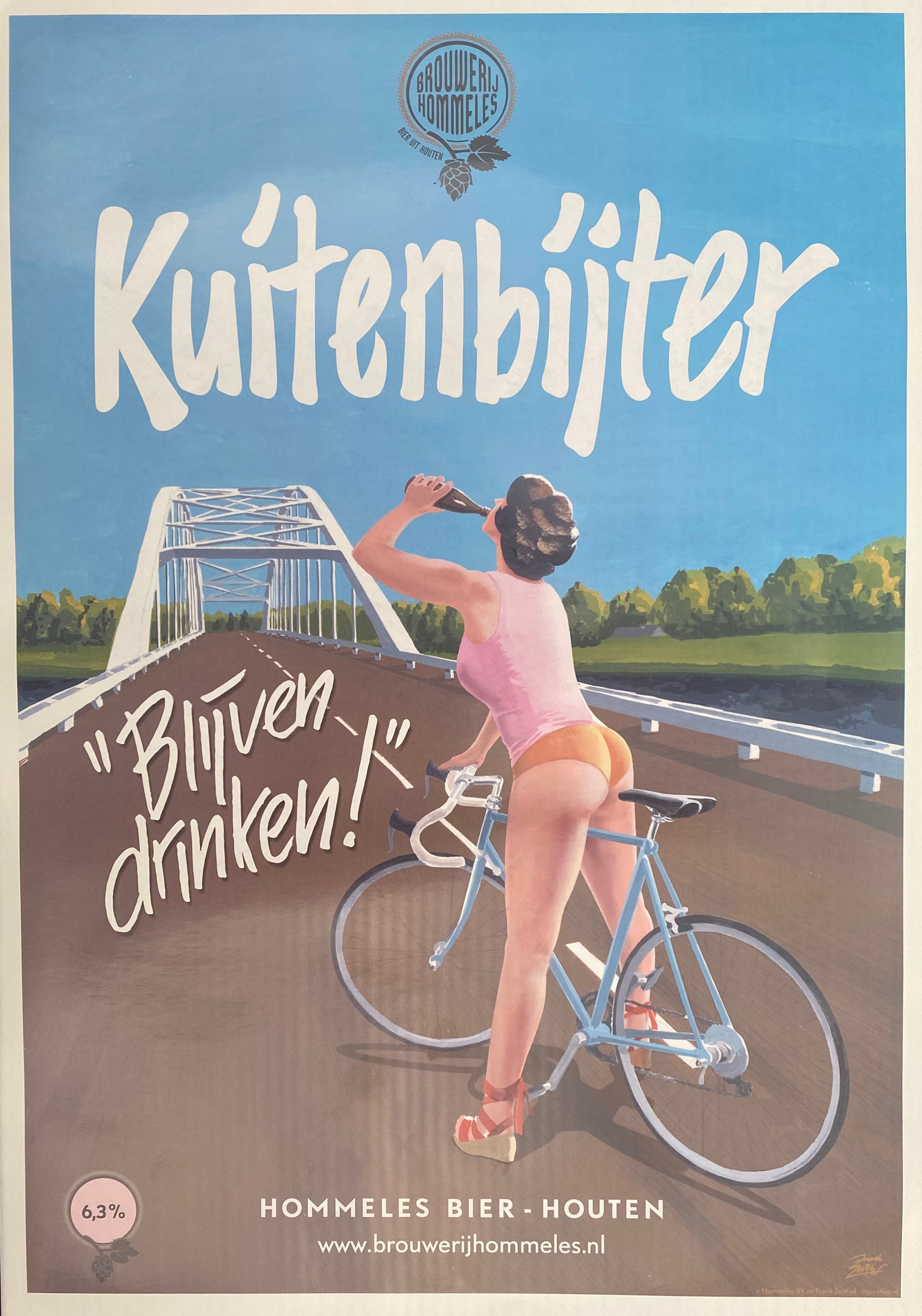 A3 poster Hommeles bier Kuitenbijter