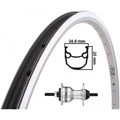Kgs voorwiel 28 inch (622) velg zilver rollerbrake vaste as