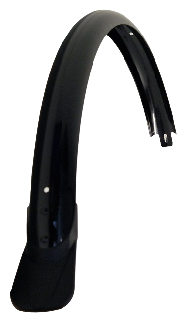 Curana Achterspatbord 28 inch kunststof 51 mm glans zwart