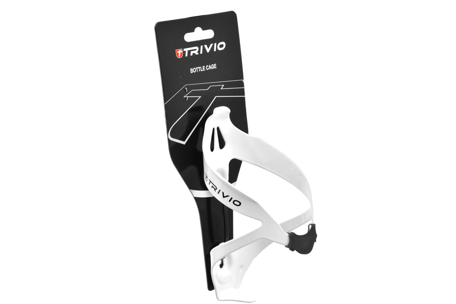 Trivio - bidonhouder lichtgewicht aluminium wit / zwart