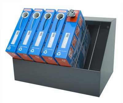 Elvedes metalen opbergbak voor 7 kabelboxen