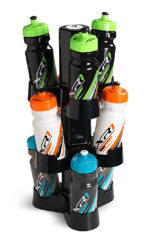 R1 raceone bidon display losse stapelbare module voor 3 bidons zwart