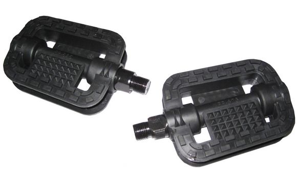 Qtcycletech Qt cycle tech pedalen 9/16 anti slip kunstof met reflectie bulk