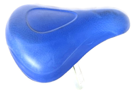 kgs kinderzadel blauw banaan model met pen 140 / 22 mm