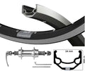 Kgs Achterwiel 28 inch (622) zac 19 zwart freewheel uitval