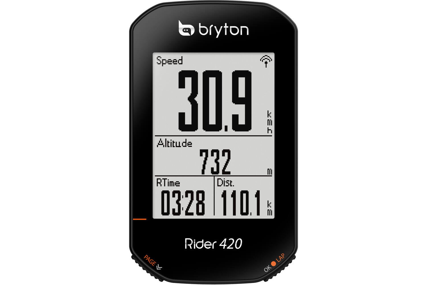 Bryton - rider 420 t gps fietscomputer rider inclusief hartslagband en cadans sensor ant+ / bluetooth