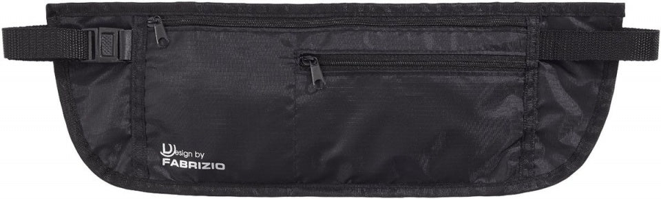 moneybelt zwart 38 x 13 cm