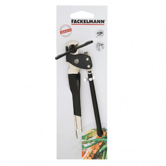 blik- en flesopener 15 cm zilver/zwart