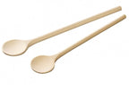 fackelmann fackelmann houten kooklepels 25-30 cm 2 stuks