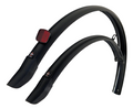 Sks spatbordset 28 inch kunststof 45 mm mat zwart