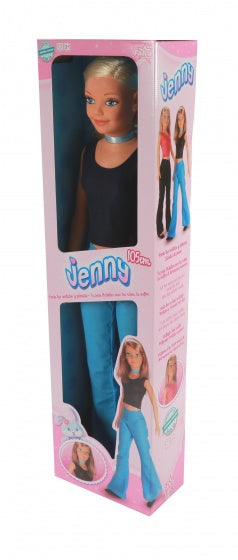 tienerpop 105 cm meisjes blauw