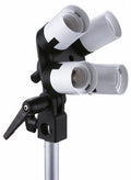 Falcon eyes lamphouder lh-4e27ls 4 x e27 met tilting bracket