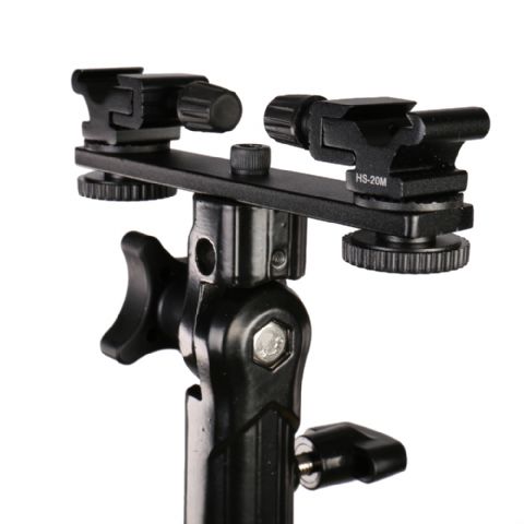 Falcon eyes twin mount tilting bracket + 2 x flitsschoen cld-14a