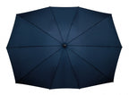 duo-paraplu handopening 148 cm donkerblauw
