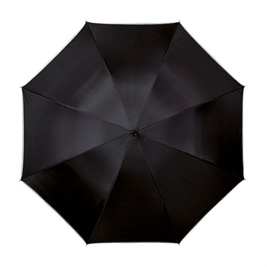 Falcone Golfparaplu met reflecterende rand 102 cm zwart