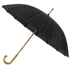 paraplu 89 x 105 cm polyester/fiberglass zwart/blauw