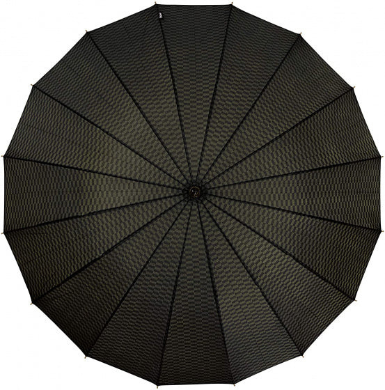 paraplu 105 cm polyester/fiberglass zwart