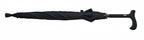 wandelstokparaplu handopening 102 cm polyester zwart