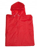 regenponcho one size unisex rood