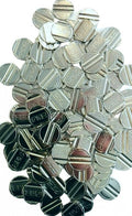 Fas Tafelvoetbaltokens staal zilver 100 stuks