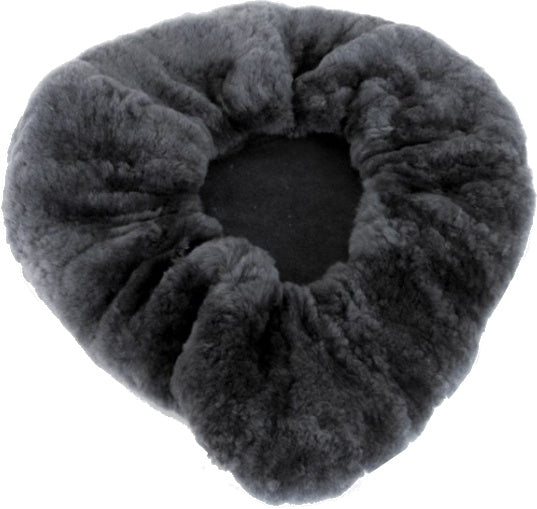 zadeldekje schapenvacht grijs 28 cm
