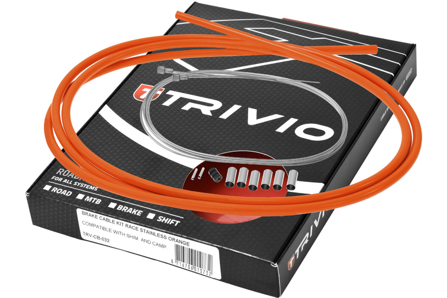 Trivio - race remkabel set compleet rvs oranje