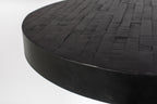 bartafel Maze Round 93 x 75 cm hout/staal zwart