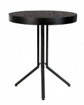 bartafel Maze Round 93 x 75 cm hout/staal zwart