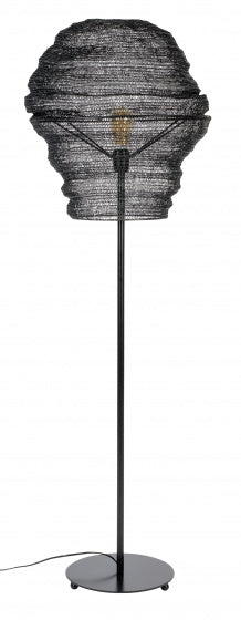 vloerlamp Lena 154 cm E27 40W staal zwart