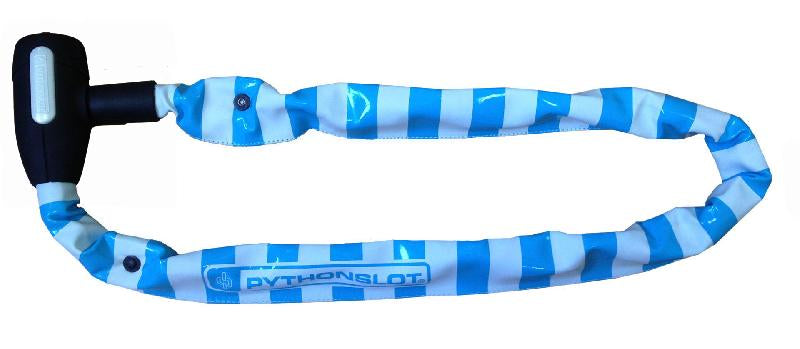 Pythonslot kettingslot 90 cm wit/blauw 5521693w