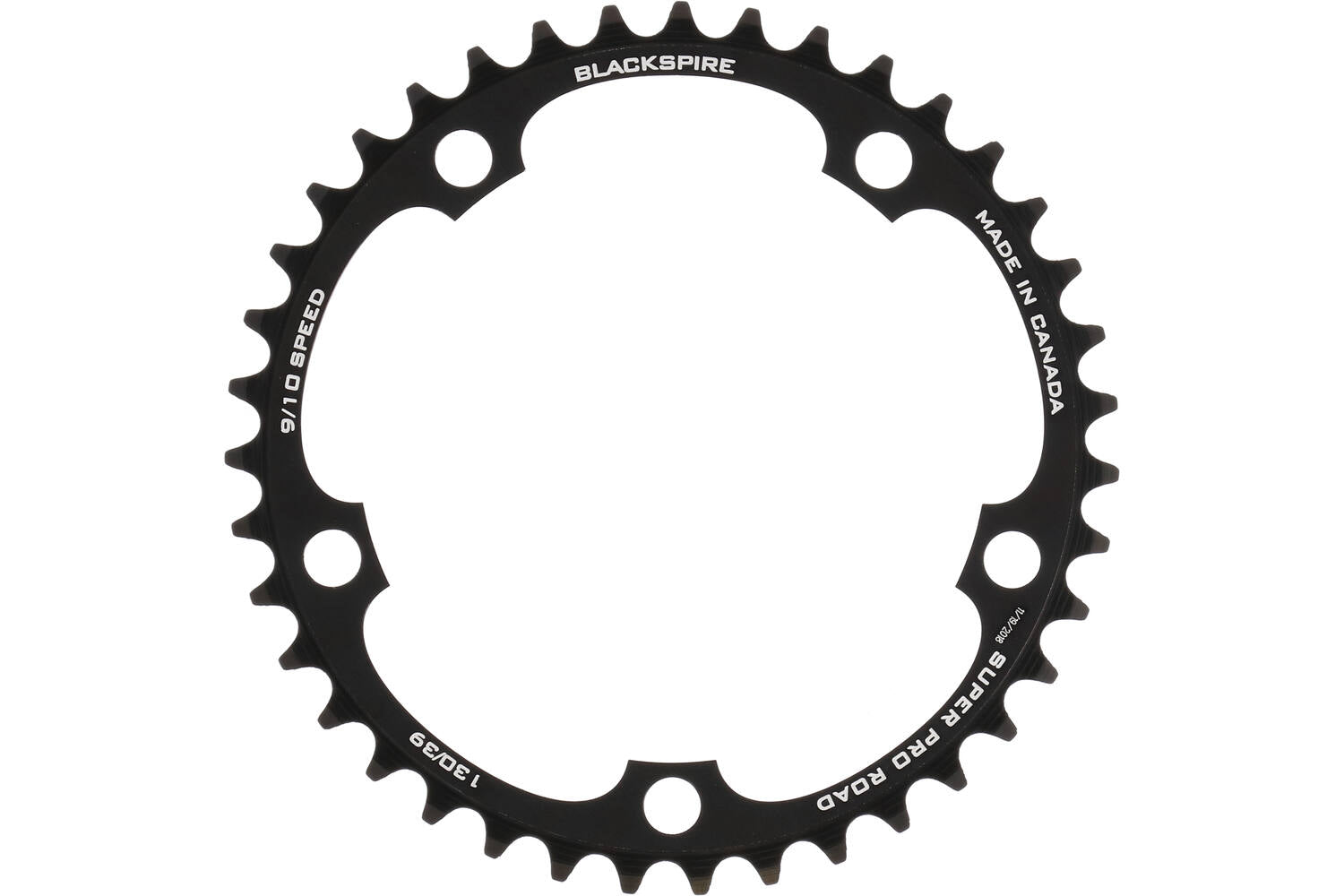 Blackspire Kettingblad race super pro 130 39 zwart