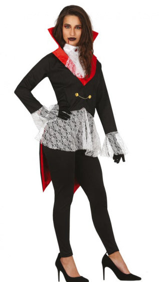 vampierenkostuum dames polyester zwart mt 36/38