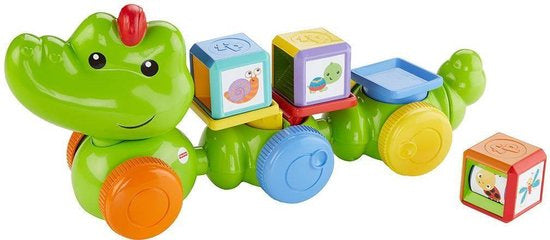 Mattel fisher price silly safari krokodil met speelkubussen