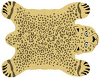 placemat Yellow Cheetah 50 x 40 cm geel/zwart